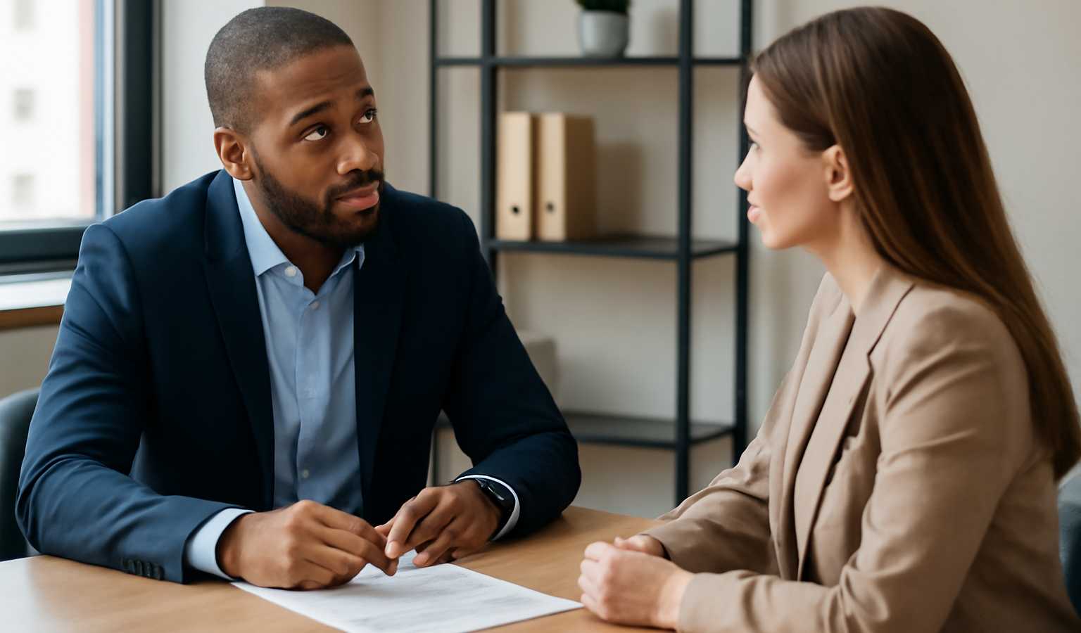 manager et collaborateur en entretien individuel