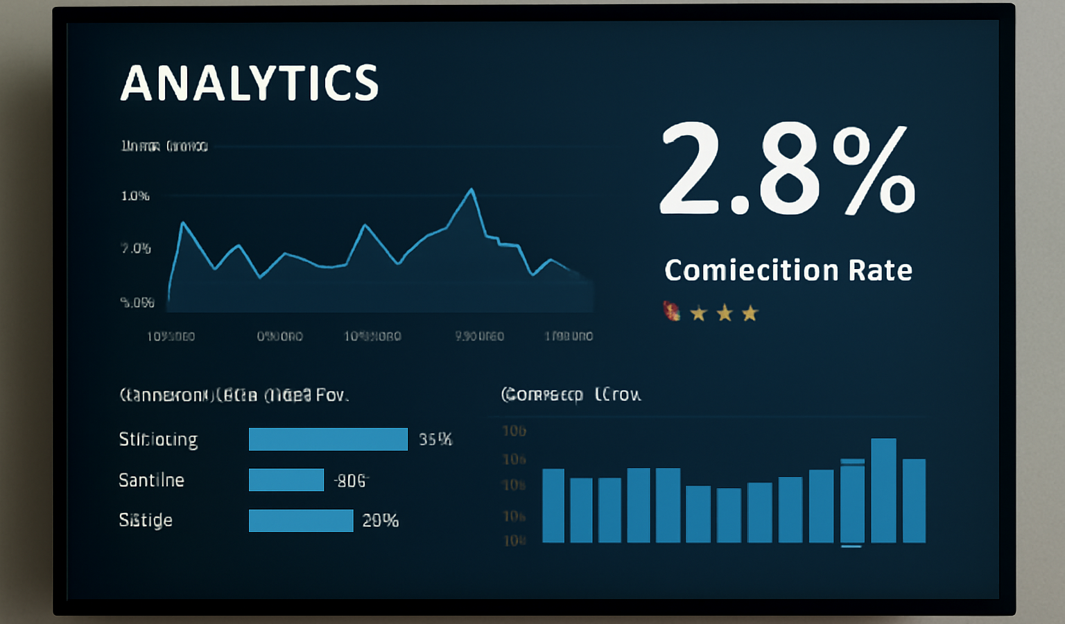 tableau analytics montrant faible taux conversion