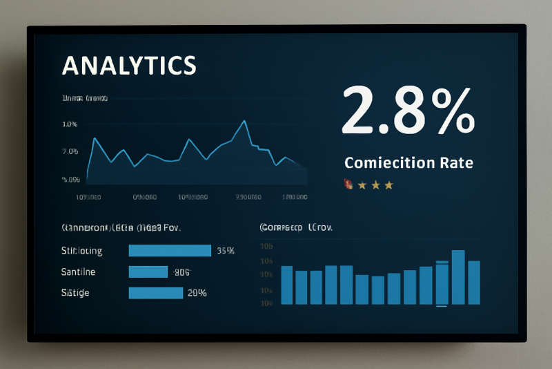 tableau analytics montrant faible taux conversion