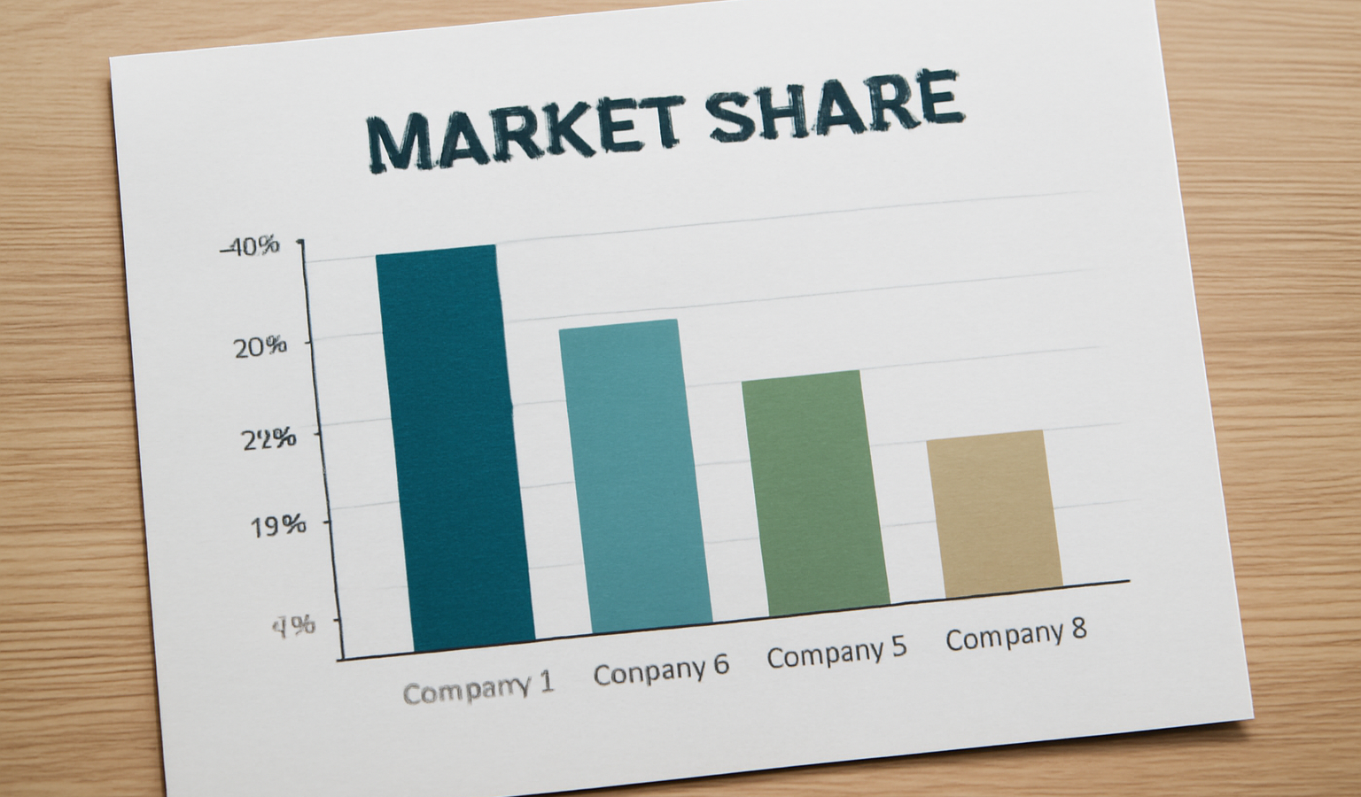 graphique comparatif de parts de marche