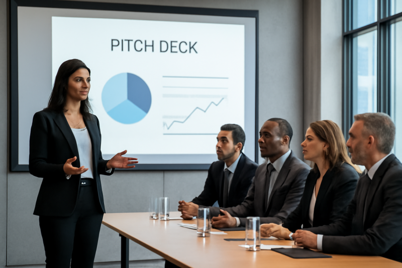 presentations pitch deck et investisseurs au conference