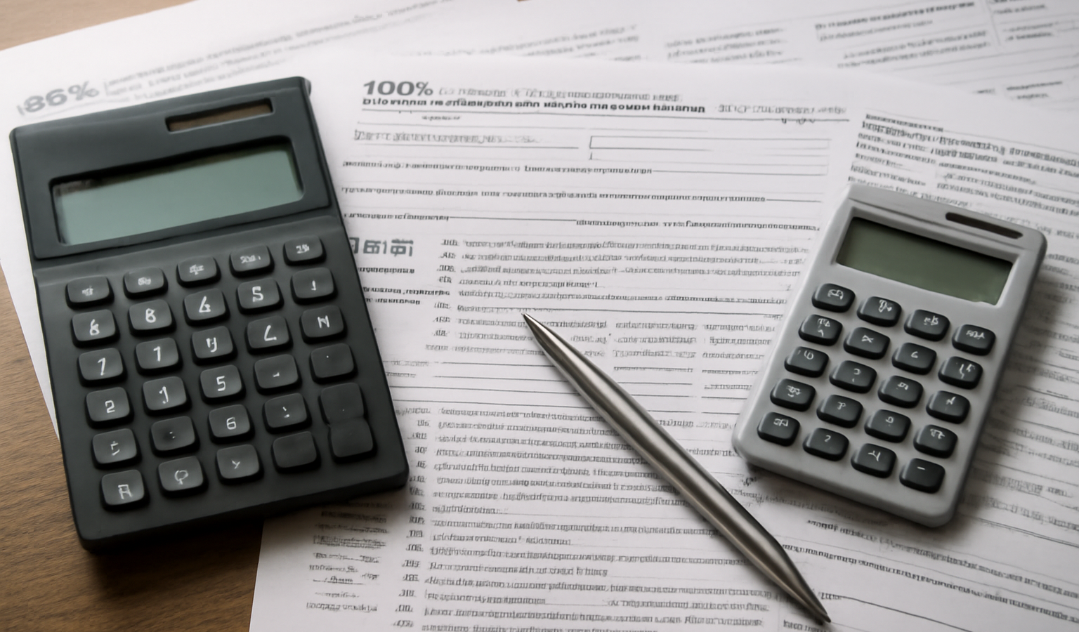 table contenant documents fiscaux et calculettes