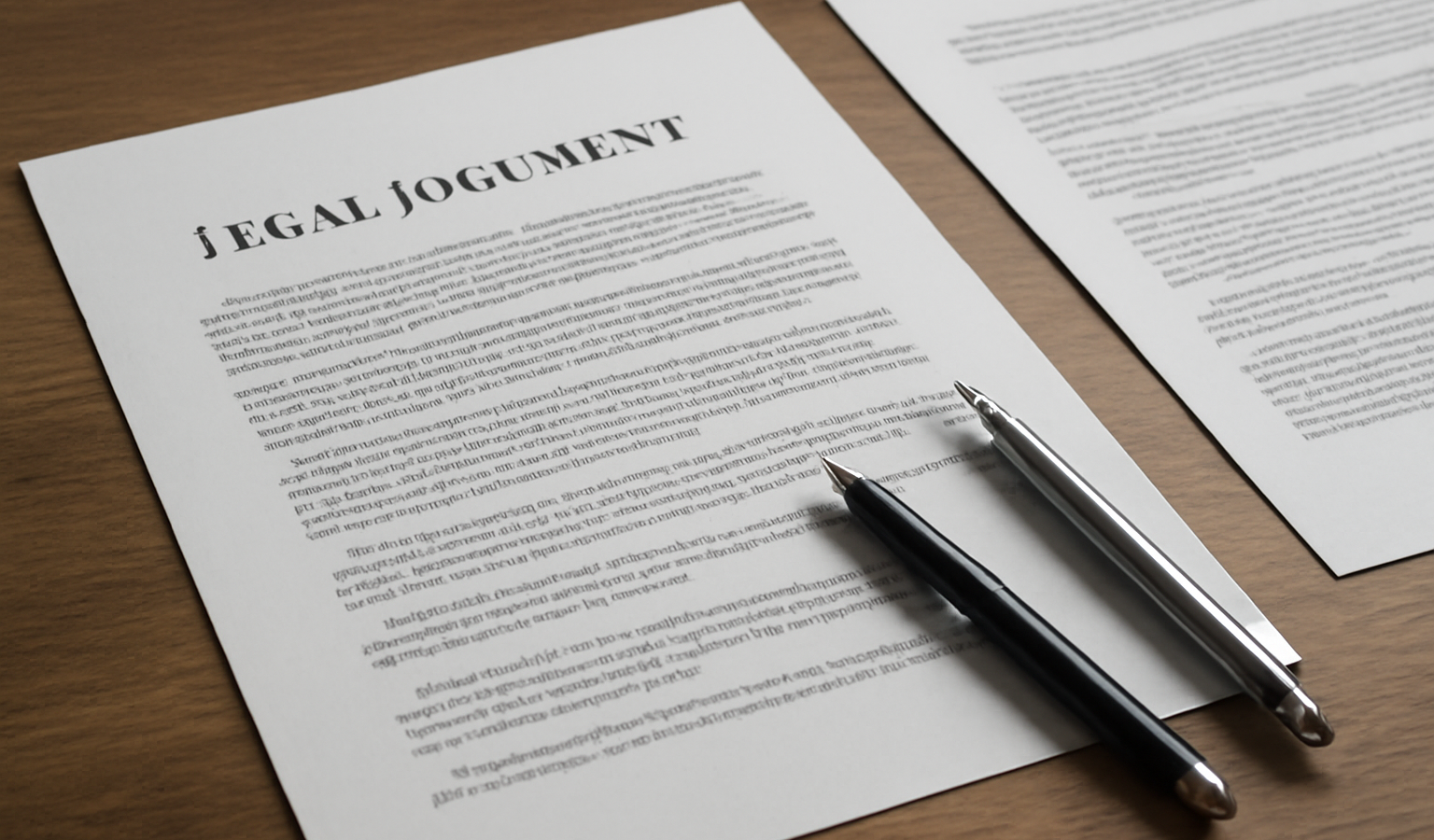 documents legaux et stylos alignes sur bureau