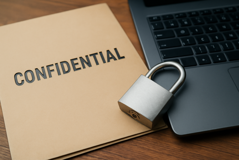 dossier confidentialite et ordinateur verrouille
