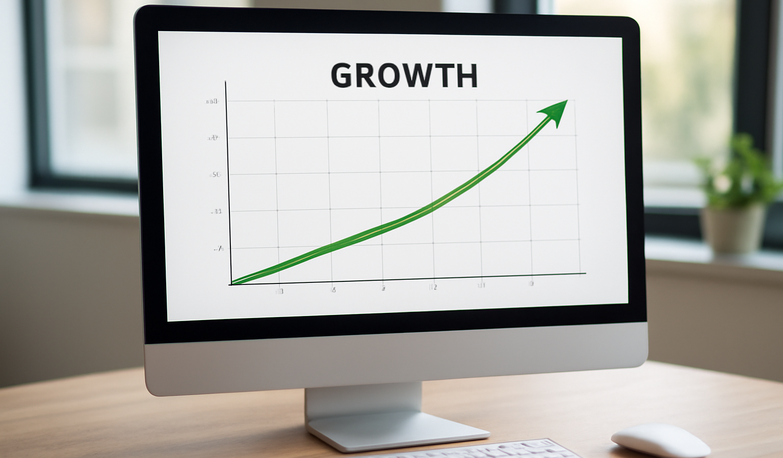graphique de croissance sur ecran ordinateur