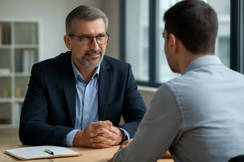 manager en entretien individuel avec collaborateur