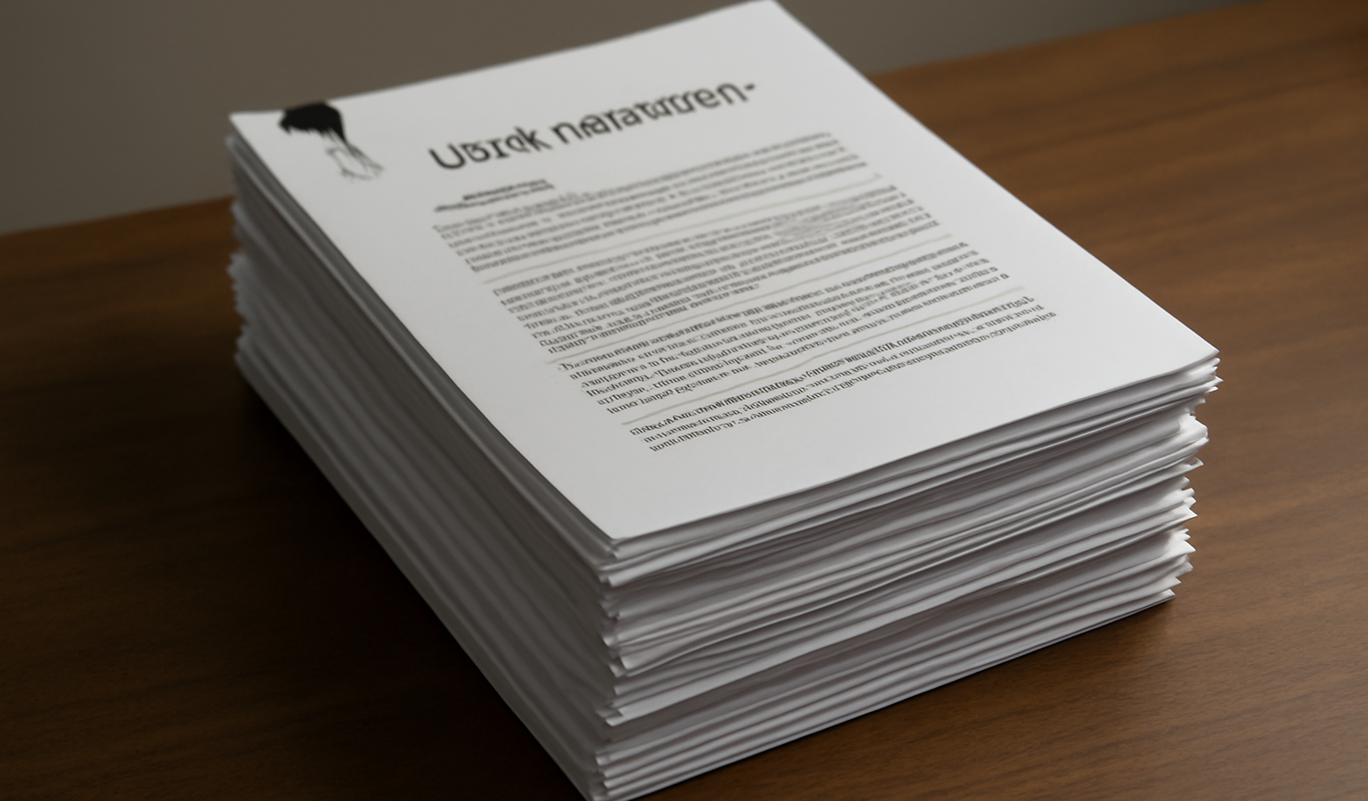 pile de documents juridiques sur une table