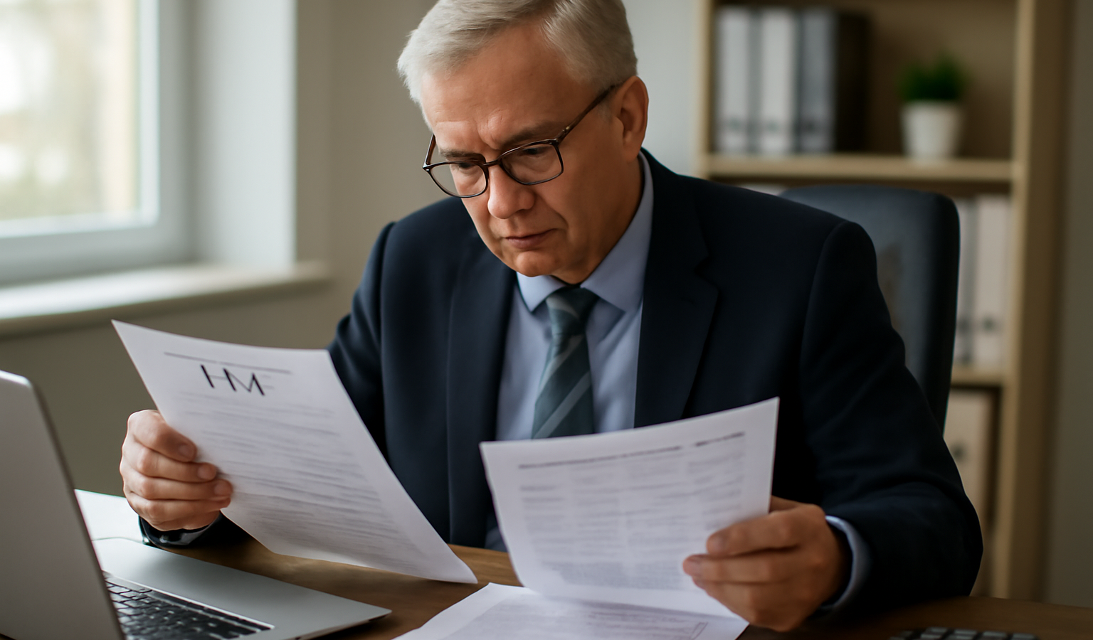expert examinant déclarations fiscales au bureau