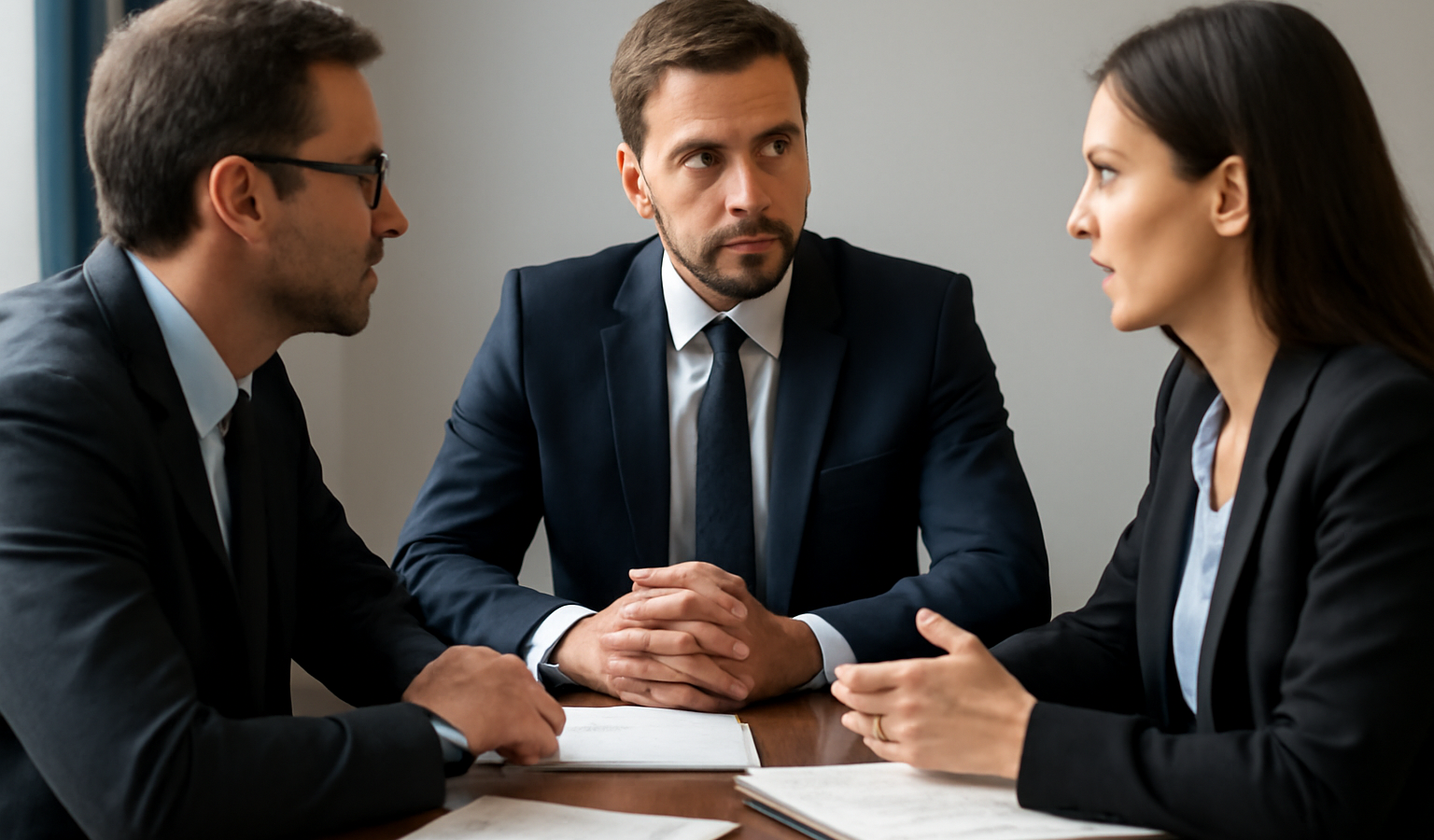 entrepreneur consultant avocat autour d'une table