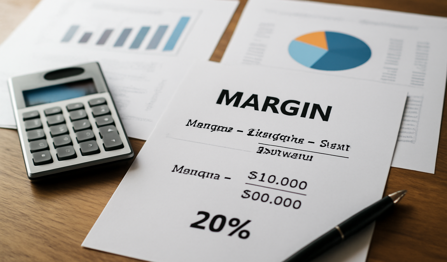 calculs de marge sur table avec graphiques